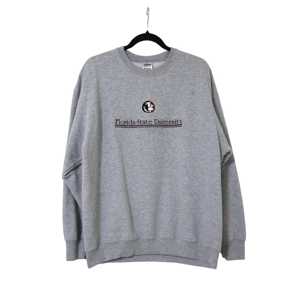 Vintage FOTL Florida State University FSU Embroidered Crewneck Sweatshirt XL